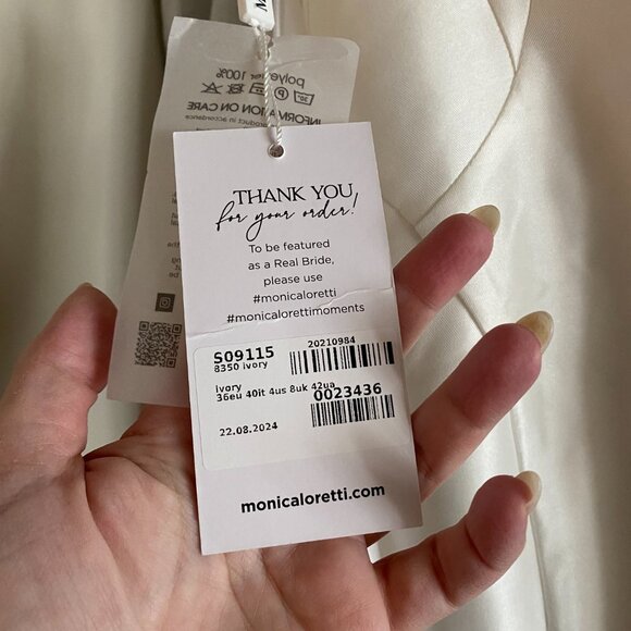 Monica Loretti NWT Wedding Gown - Picture 5 of 6